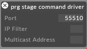 PRG Stage Command Driver | Disguise