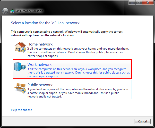 Windows network settings | Disguise
