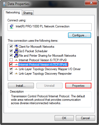Windows network settings | Disguise