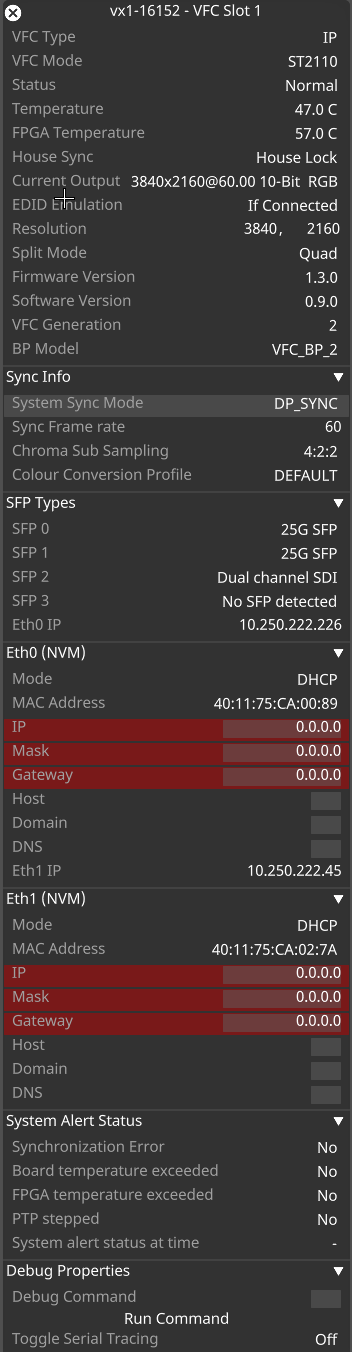 Vfc Card IP-VFC Implementation