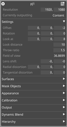 Editing projectors | Disguise